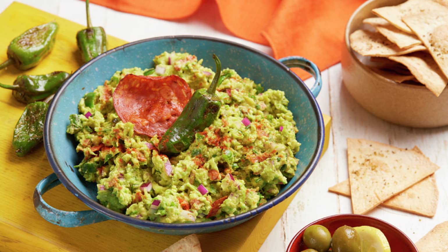 Spanish-Style Guacamole Hero